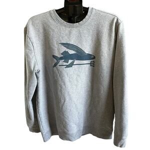 Patagonia Gray Printed Organic Cotton Pullover Sweater Men's Size XL | 35-15